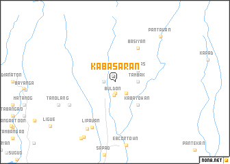 map of Kabasaran