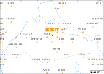 map of Kabate