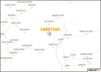 map of Kaba Town