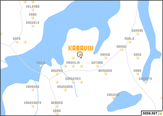 map of Kaba VIII