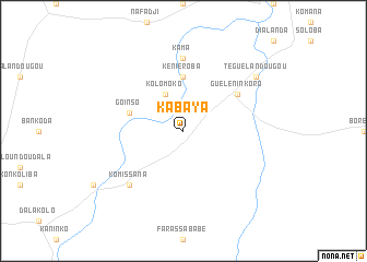 map of Kabaya