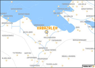 map of Kābāzaleh