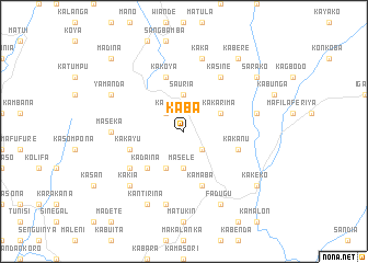 map of Kaba
