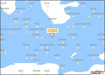 map of Kaba