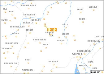 map of Kaba