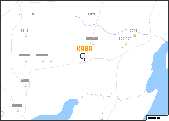 map of Kaba