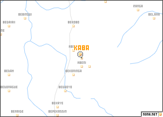 map of Kaba