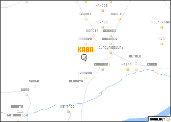 map of Kaba