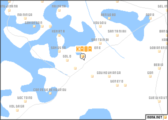 map of Kaba