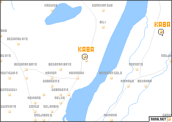 map of Kaba