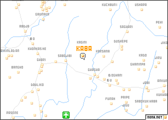 map of Kaba