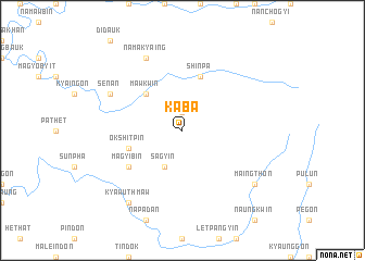 map of Kaba