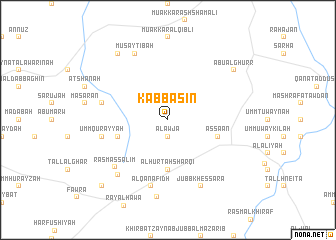 map of Kabbāsīn