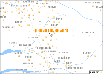 map of Kabbat al Haşamī