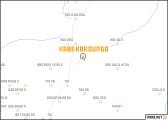 map of Kabékakoungo