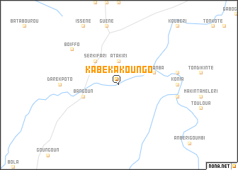 map of Kabékakoungo