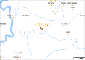 map of Kabéléya