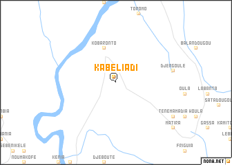 map of Kabéliadi