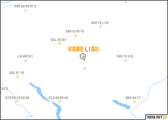 map of Kabeliai I