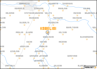 map of Kabeliai