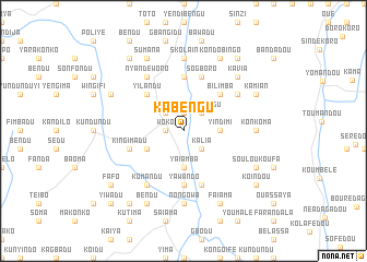 map of Kabengu