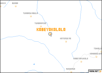map of Kabeya-Kalala