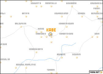map of Kabé