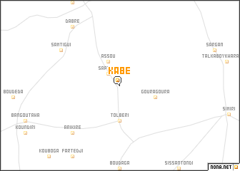 map of Kabé
