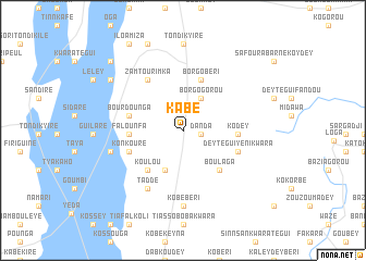 map of Kabé