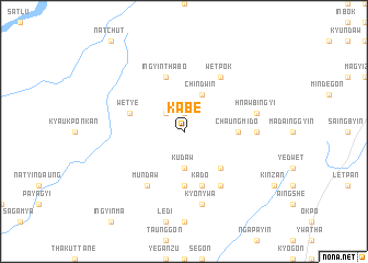 map of Kabè