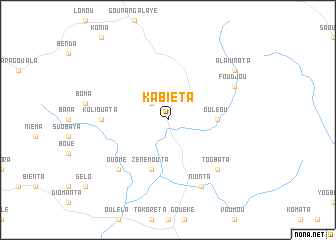 map of Kabiéta