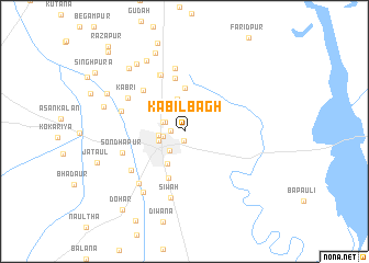 map of Kābilbāgh