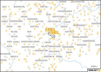 map of Kabīl