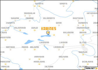 map of Kabinės