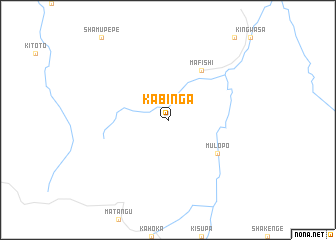 map of Kabinga