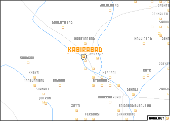 map of Kabīrābād