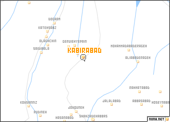 map of Kabīrābād