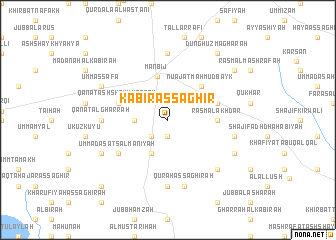 map of Kābir aş Şaghīr