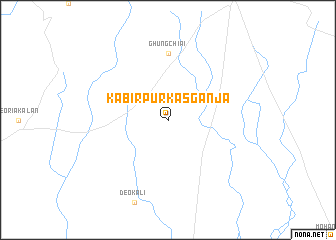 map of Kabīrpur Kāsganja