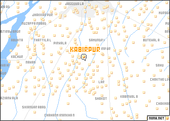 map of Kabīrpur