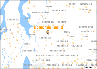 map of Kabīr Shāhwāla