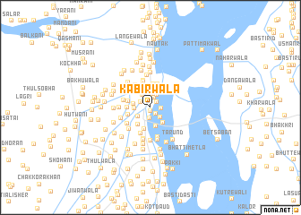 map of Kabīrwāla