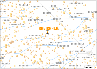 map of Kabīrwāla