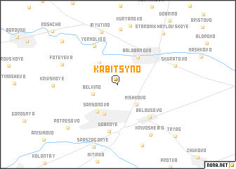 map of Kabitsyno