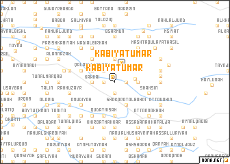 map of Ka‘bīyat ‘Umar