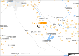 map of Kabjavān