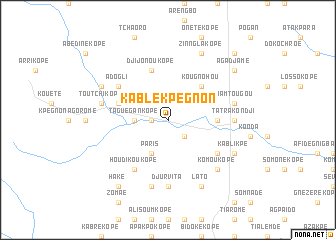 map of Kablékpégnon