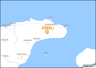 map of Kābolī