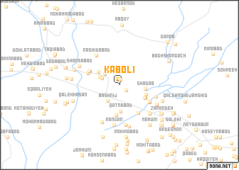 map of Kābolī