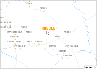 map of Kabolo